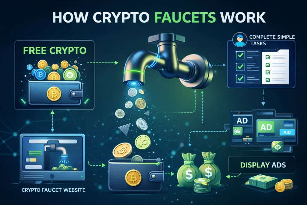 How crypto faucets generate rewards