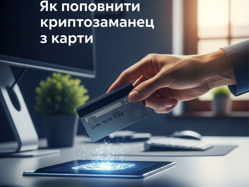 Як поповнити криптогаманець з карти: покрокова інструкція