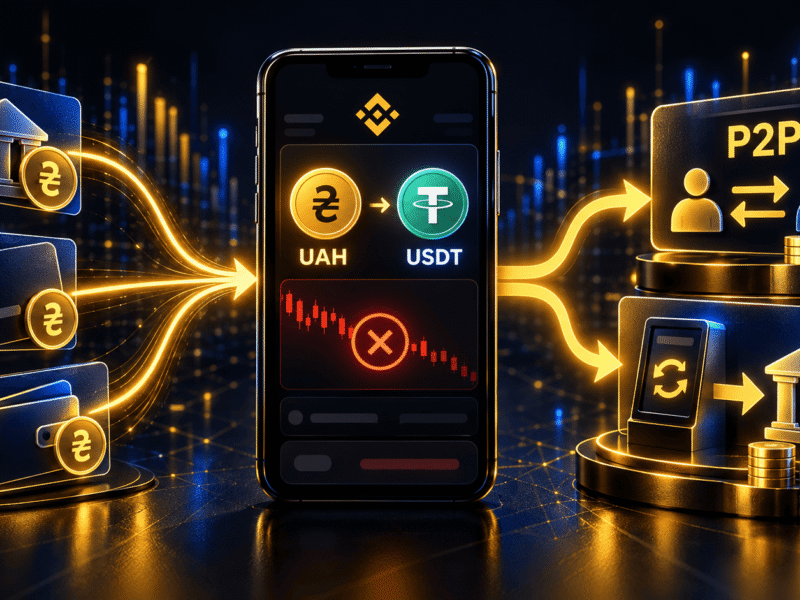 Binance закриває UAH і пару USDT/UAH: як купити та вивести USDT за гривні